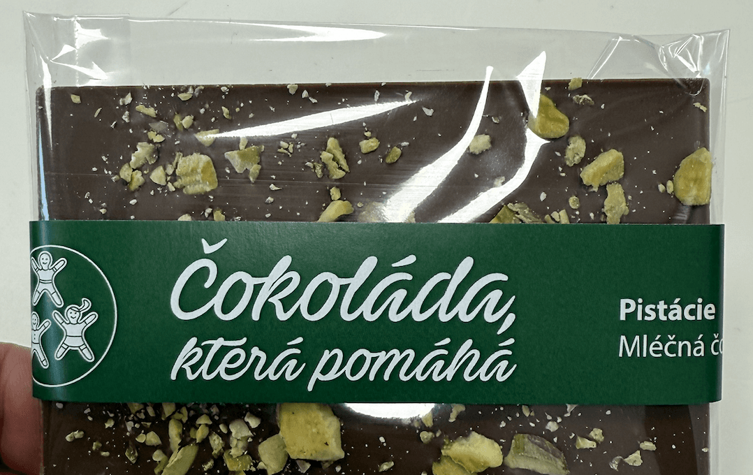 POP UP Čokoláda tabulka PISTÁCIE