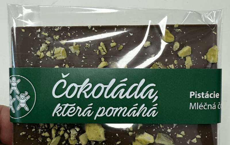 POP UP Čokoláda tabulka PISTÁCIE